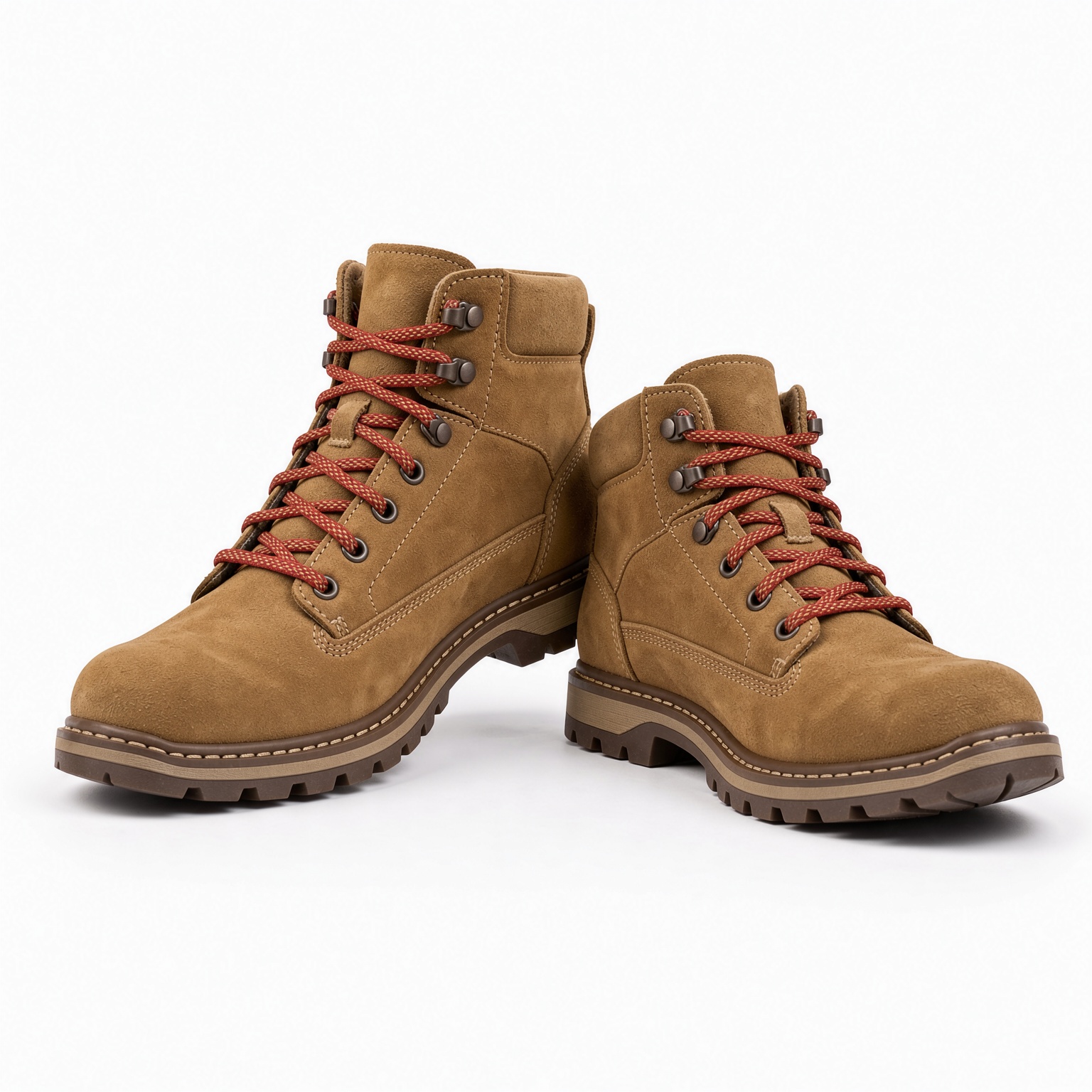 FLUX 3 Image: both boots standing side by side with crisp stitching