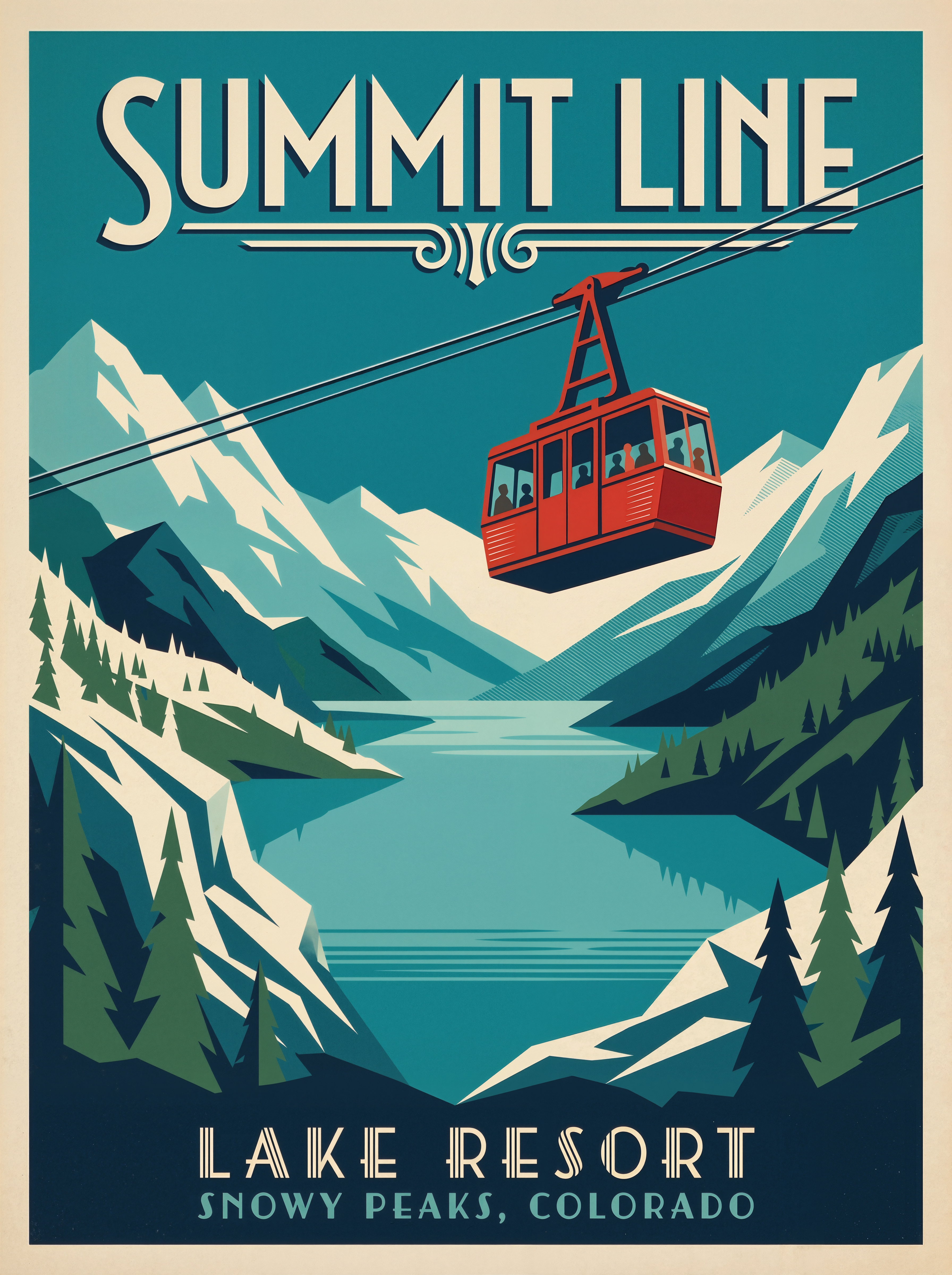 Clarity Pro 4x: the poster with crisp letter edges and clean flat color