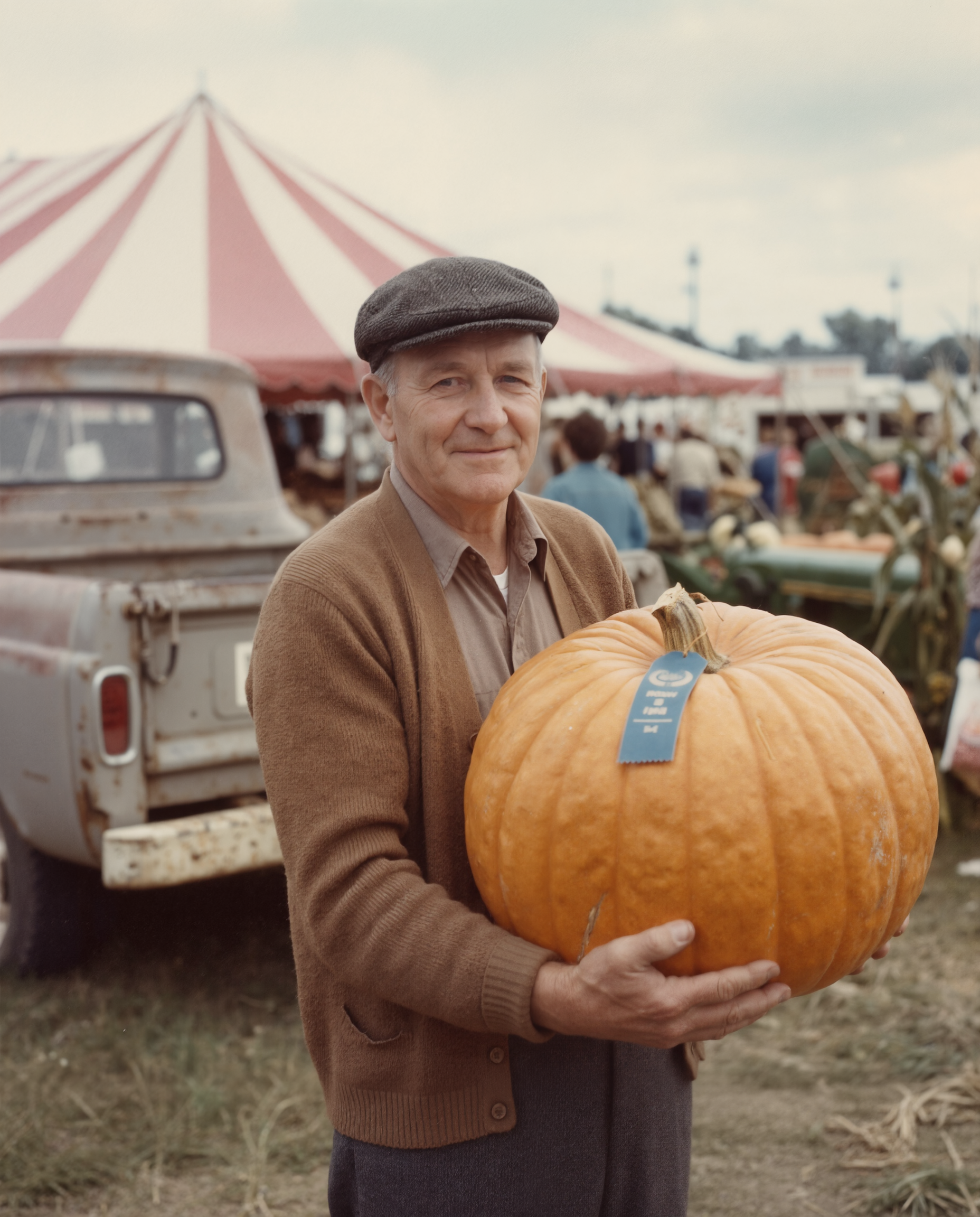 Step 2, Clarity Pro: the restored photo doubled to 1856 by 2304 with crisper knit and pumpkin texture